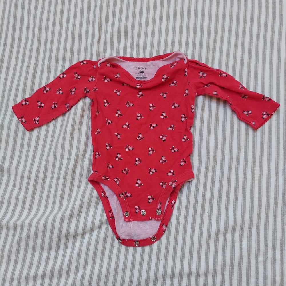 CARTER'S 6M long sleeve onesie